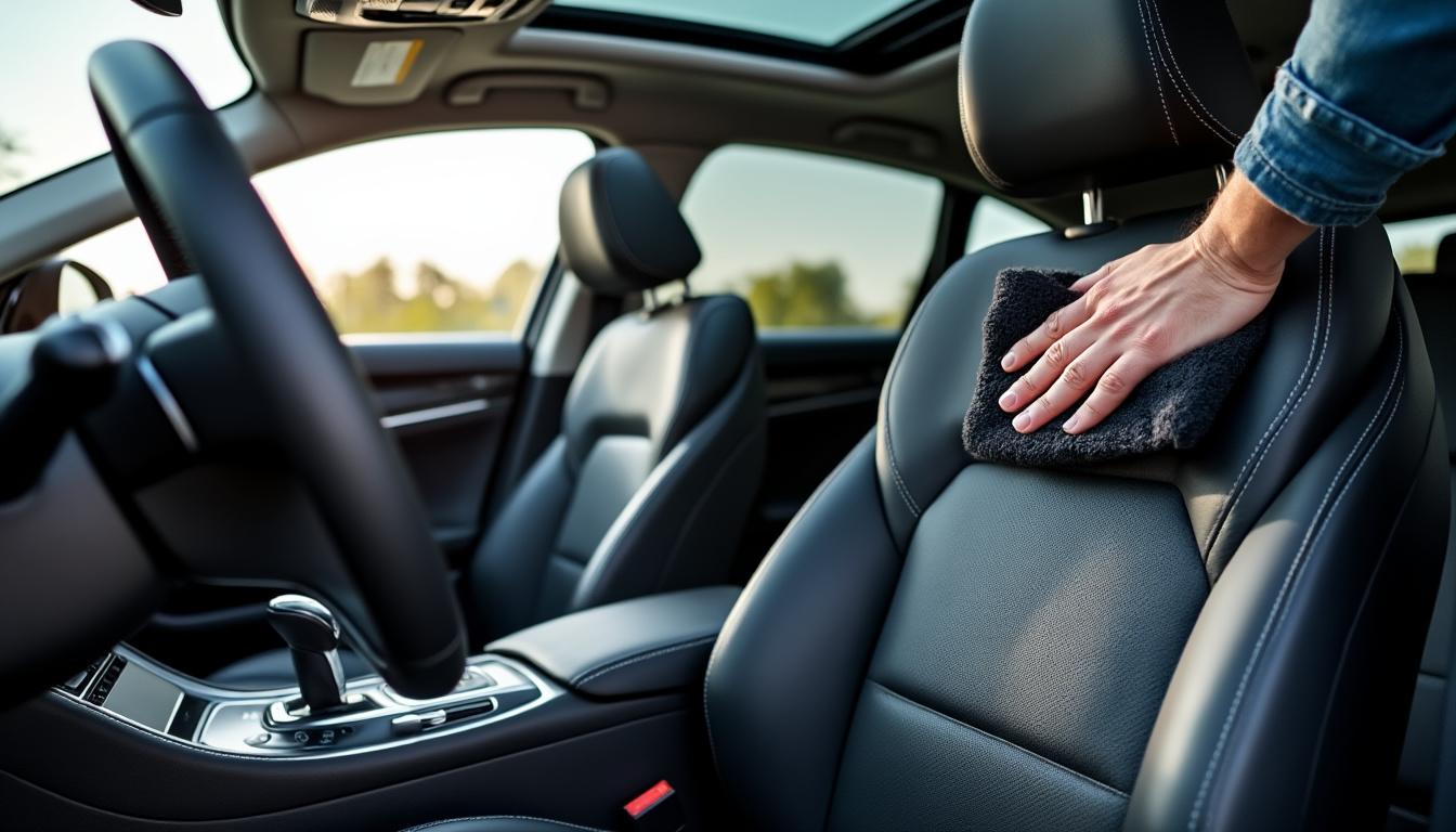 découvrez nos conseils pratiques pour l'entretien du cuir de votre voiture et préserver l'intérieur de votre véhicule en parfait état.