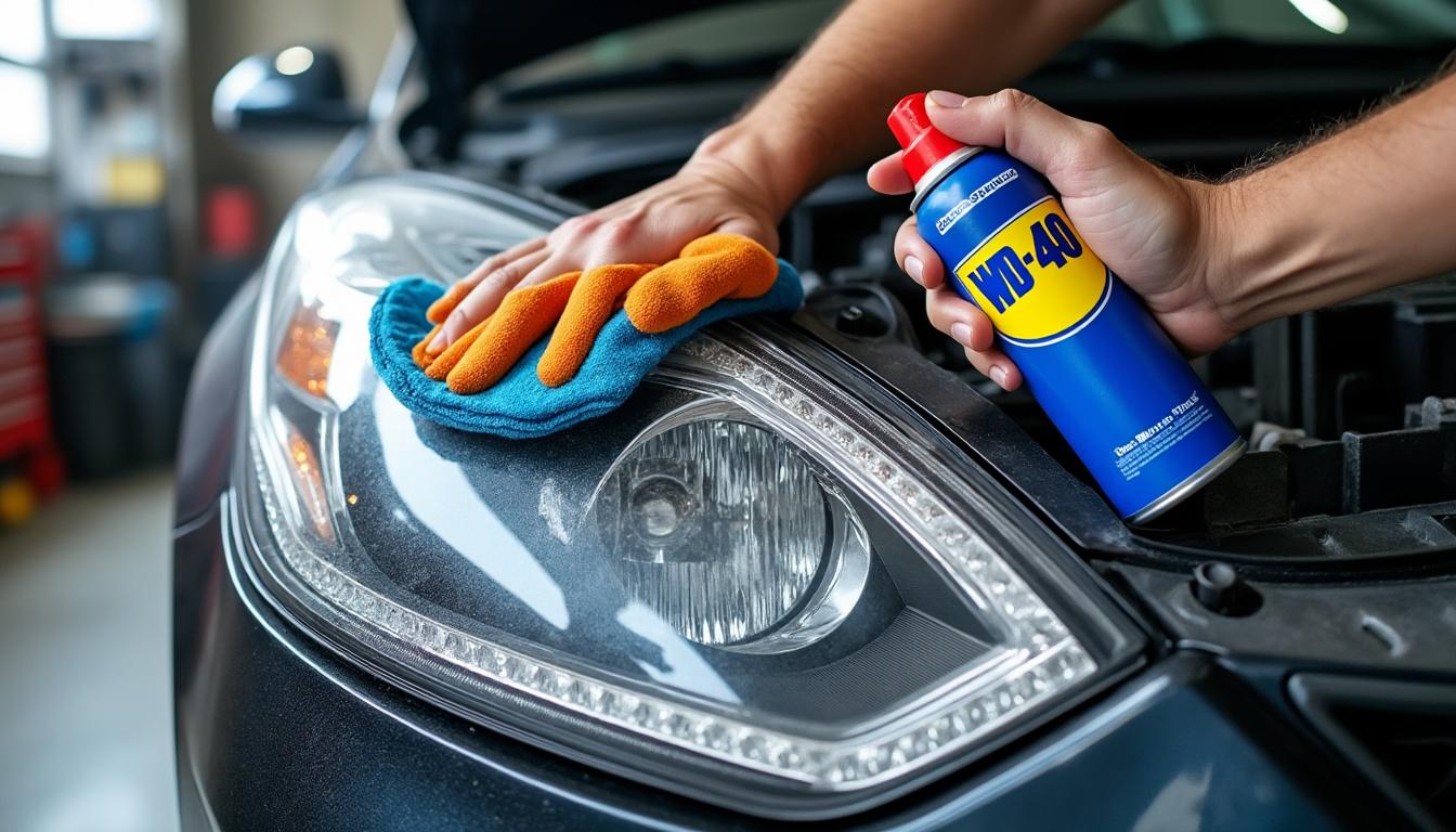 découvrez des astuces efficaces et simples pour nettoyer les phares de votre voiture avec du wd-40, afin de retrouver une visibilité optimale et un éclat comme neuf.